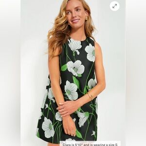 Tuckernuck Black Floral Marlowe Shift Dress NWT